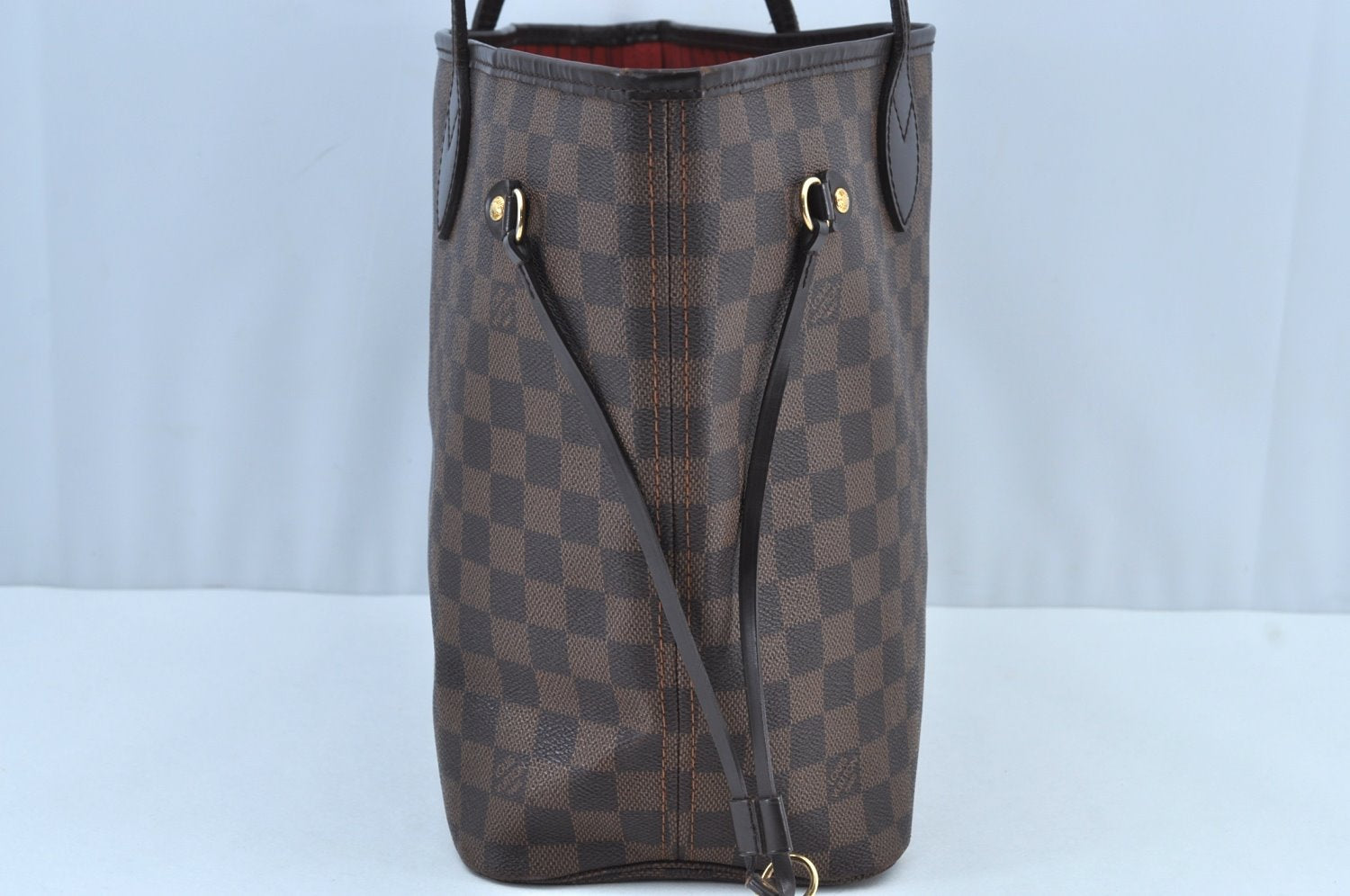 Authentic Louis Vuitton Damier Neverfull MM Shoulder Tote Bag N51105 LV K9146