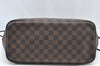 Authentic Louis Vuitton Damier Neverfull MM Shoulder Tote Bag N51105 LV K9188