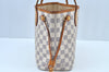 Authentic Louis Vuitton Damier Azur Neverfull PM Tote Bag N51110 LV K9239