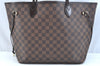 Authentic Louis Vuitton Damier Neverfull MM Shoulder Tote Bag N51105 LV K9250