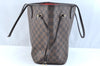 Authentic Louis Vuitton Damier Neverfull MM Shoulder Tote Bag N51105 LV K9250