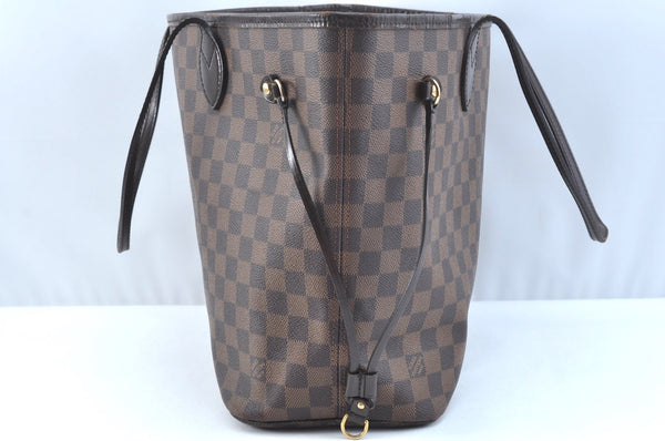Authentic Louis Vuitton Damier Neverfull MM Shoulder Tote Bag N51105 LV K9250