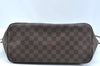 Authentic Louis Vuitton Damier Neverfull MM Shoulder Tote Bag N51105 LV K9250