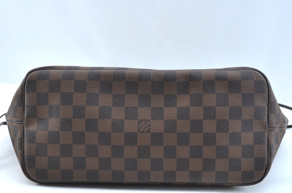 Authentic Louis Vuitton Damier Neverfull MM Shoulder Tote Bag N51105 LV K9250