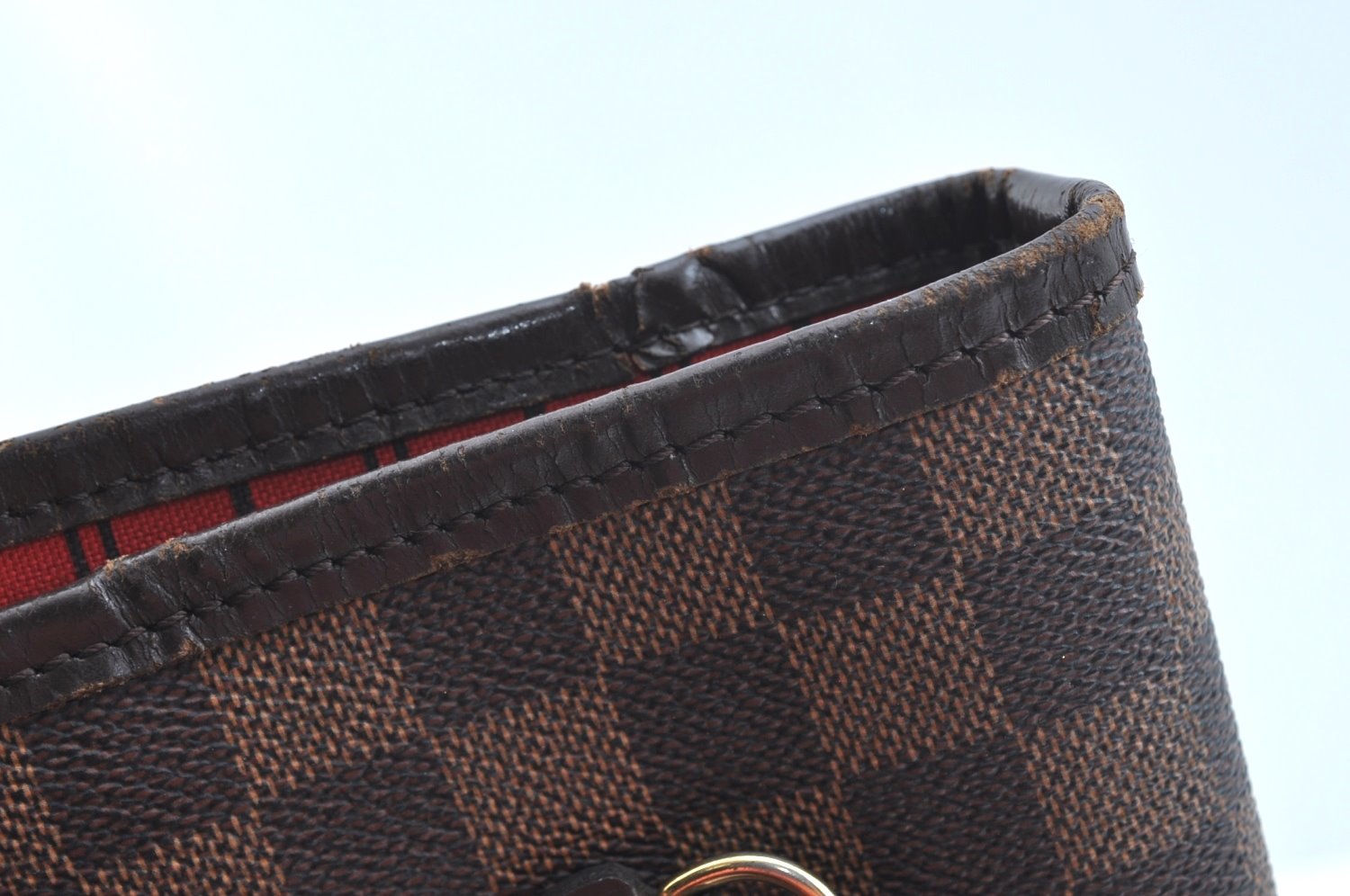 Authentic Louis Vuitton Damier Neverfull MM Shoulder Tote Bag N51105 LV K9250
