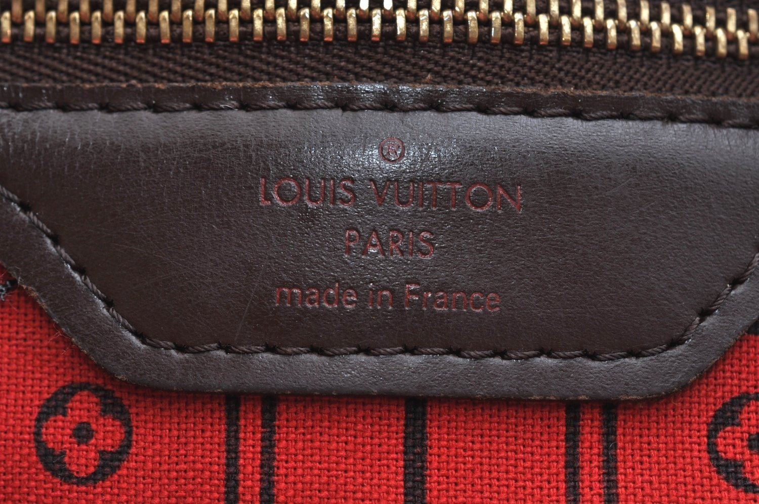 Authentic Louis Vuitton Damier Neverfull MM Shoulder Tote Bag N51105 LV K9250