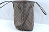 Authentic Louis Vuitton Damier Neverfull MM Shoulder Tote Bag N51105 LV K9254