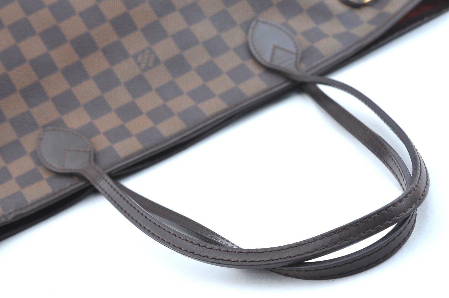 Authentic Louis Vuitton Damier Neverfull MM Shoulder Tote Bag N51105 LV K9254