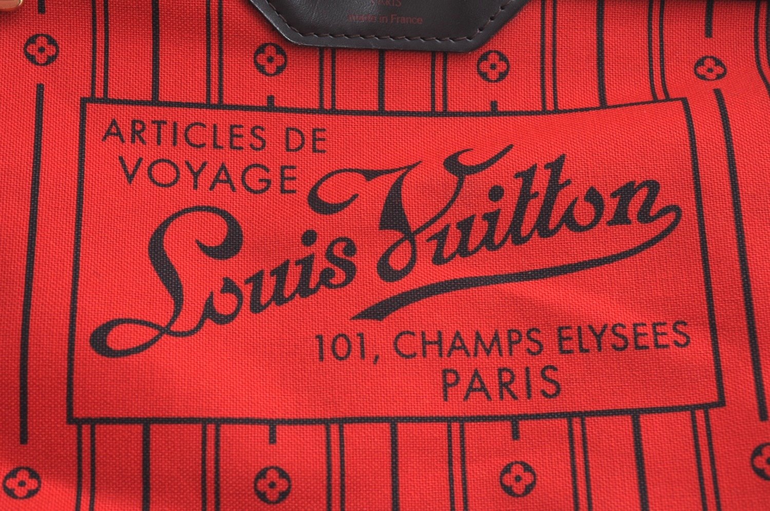 Authentic Louis Vuitton Damier Neverfull MM Shoulder Tote Bag N51105 LV K9254