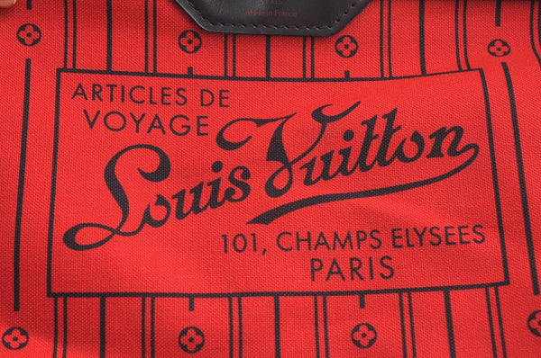 Authentic Louis Vuitton Damier Neverfull MM Shoulder Tote Bag N51105 LV K9254