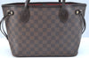 Authentic Louis Vuitton Damier Neverfull PM Shoulder Tote Bag N51109 LV K9268