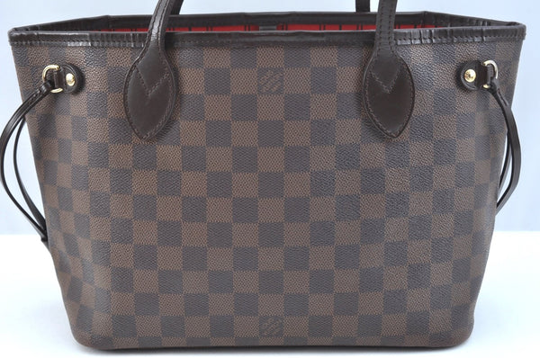 Authentic Louis Vuitton Damier Neverfull PM Shoulder Tote Bag N51109 LV K9268