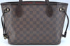 Authentic Louis Vuitton Damier Neverfull PM Shoulder Tote Bag N51109 LV K9268