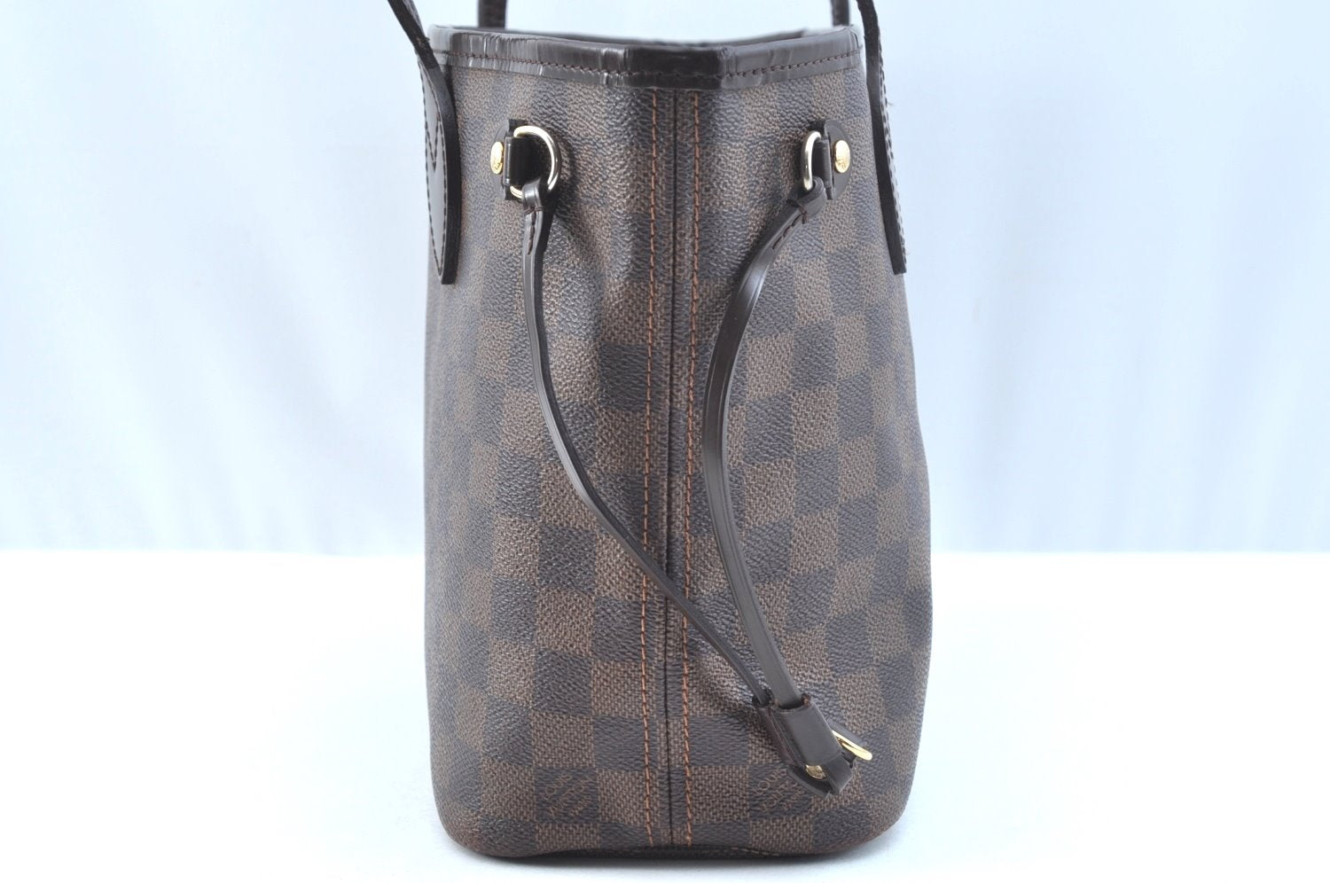Authentic Louis Vuitton Damier Neverfull PM Shoulder Tote Bag N51109 LV K9268