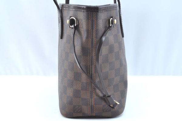 Authentic Louis Vuitton Damier Neverfull PM Shoulder Tote Bag N51109 LV K9268