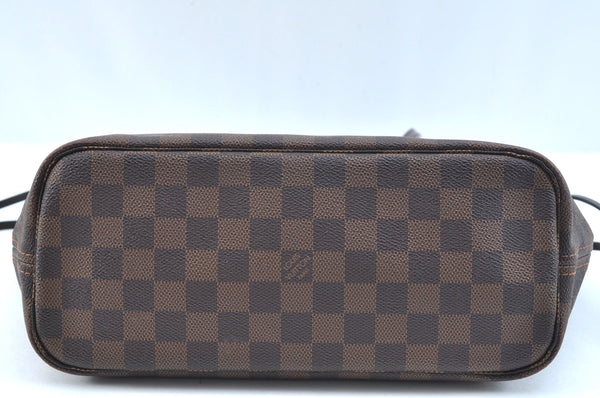 Authentic Louis Vuitton Damier Neverfull PM Shoulder Tote Bag N51109 LV K9268