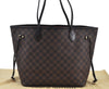 Authentic Louis Vuitton Damier Neverfull MM Shoulder Tote Bag N51105 LV K9269