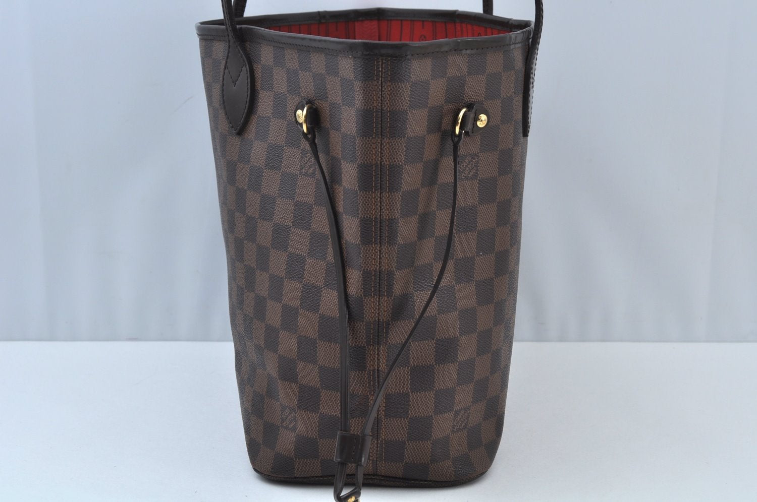 Authentic Louis Vuitton Damier Neverfull MM Shoulder Tote Bag N51105 LV K9269