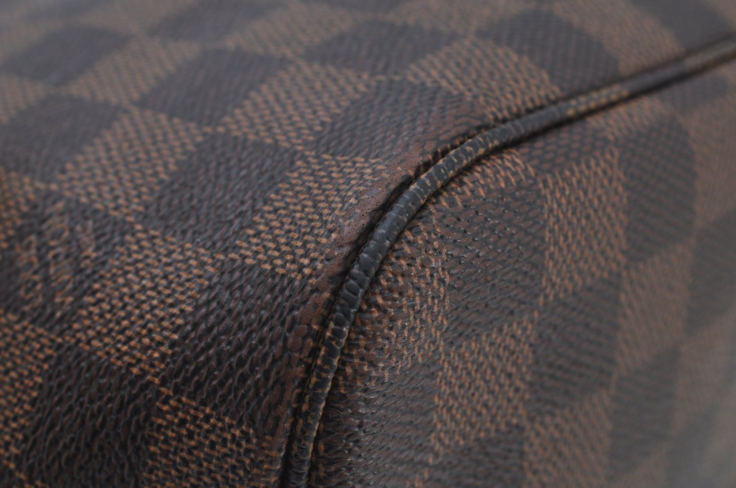 Authentic Louis Vuitton Damier Neverfull MM Shoulder Tote Bag N51105 LV K9269
