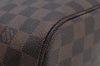 Authentic Louis Vuitton Damier Neverfull MM Shoulder Tote Bag N51105 LV K9269