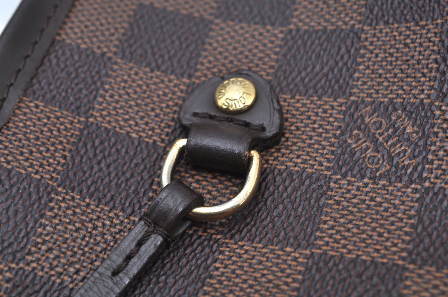 Authentic Louis Vuitton Damier Neverfull MM Shoulder Tote Bag N51105 LV K9269