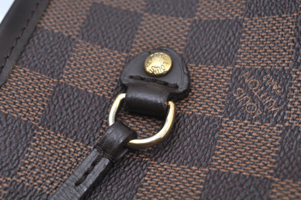 Authentic Louis Vuitton Damier Neverfull MM Shoulder Tote Bag N51105 LV K9269