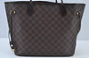 Authentic Louis Vuitton Damier Neverfull MM Shoulder Tote Bag N51105 LV K9355