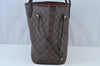 Authentic Louis Vuitton Damier Neverfull MM Shoulder Tote Bag N51105 LV K9355