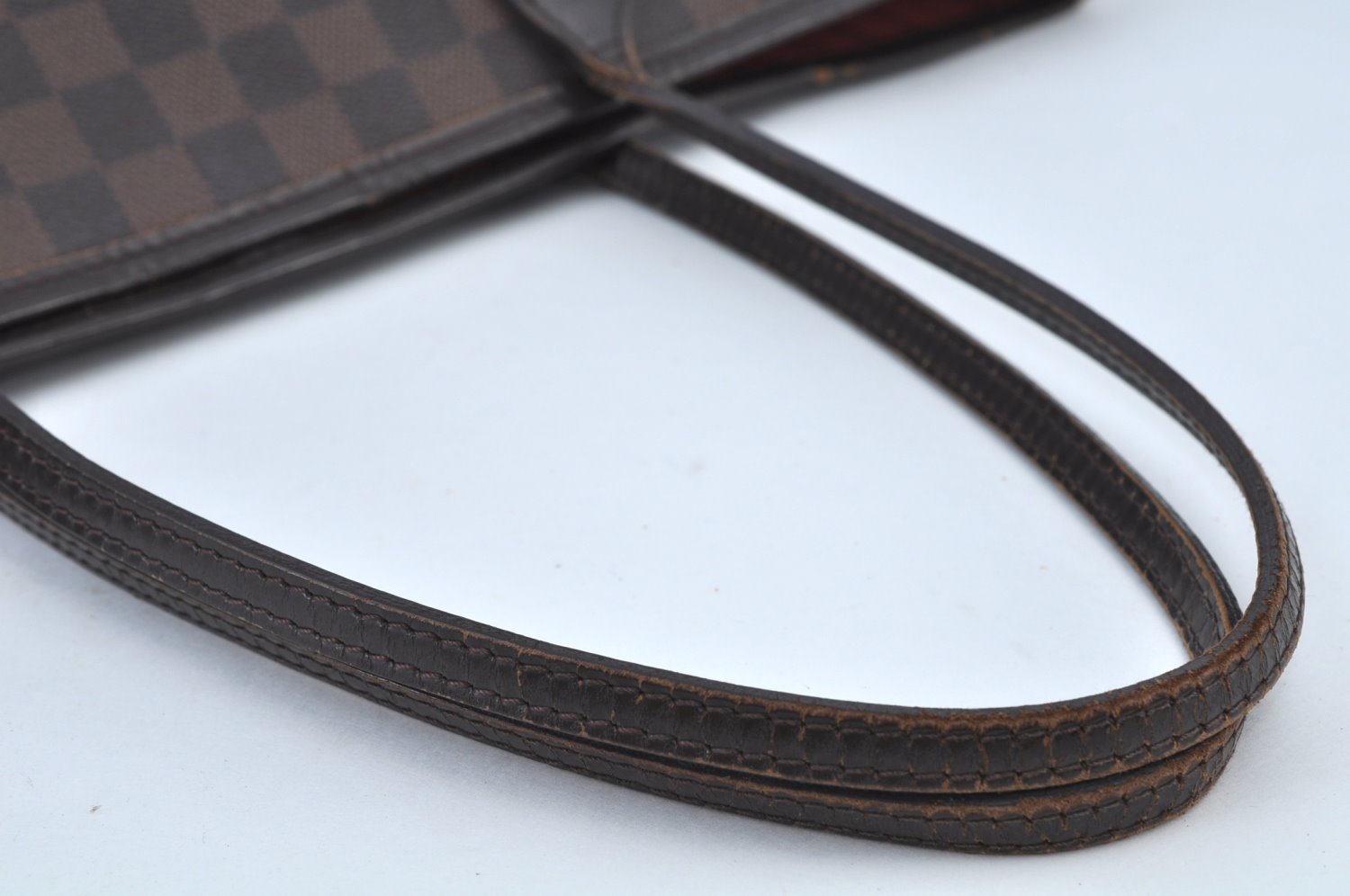 Authentic Louis Vuitton Damier Neverfull MM Shoulder Tote Bag N51105 LV K9355