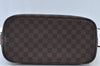 Authentic Louis Vuitton Damier Neverfull MM Shoulder Tote Bag N51105 LV K9355