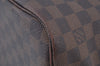 Authentic Louis Vuitton Damier Neverfull MM Shoulder Tote Bag N51105 LV K9355