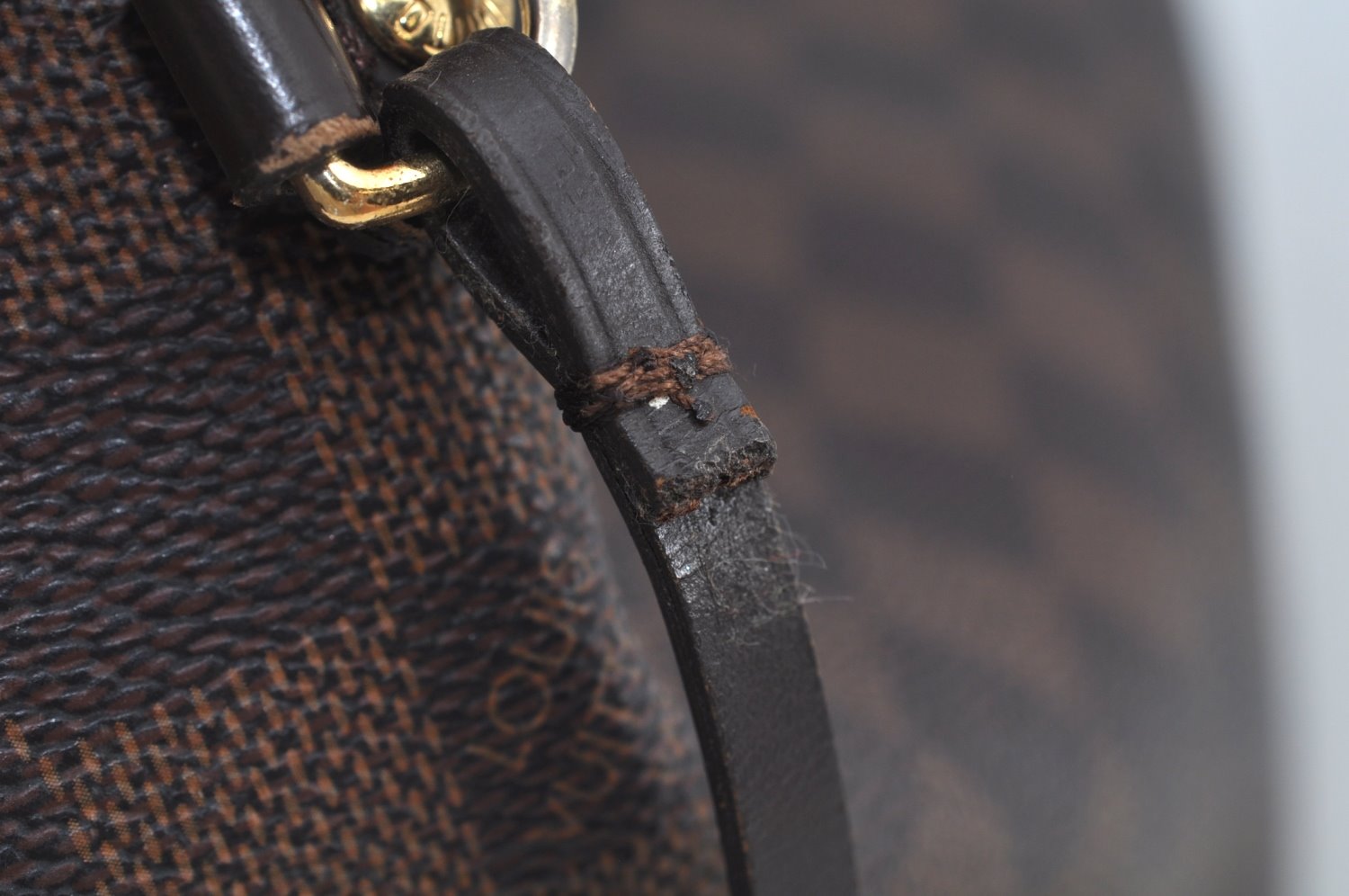 Authentic Louis Vuitton Damier Neverfull MM Shoulder Tote Bag N51105 LV K9355