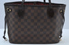 Authentic Louis Vuitton Damier Neverfull PM Shoulder Tote Bag N51109 LV K9409