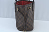 Authentic Louis Vuitton Damier Neverfull PM Shoulder Tote Bag N51109 LV K9409