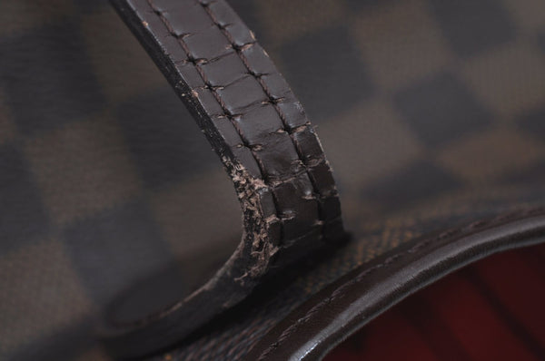 Authentic Louis Vuitton Damier Neverfull PM Shoulder Tote Bag N51109 LV K9409