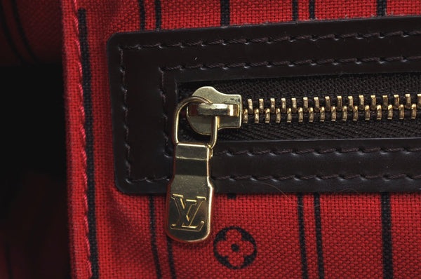 Authentic Louis Vuitton Damier Neverfull PM Shoulder Tote Bag N51109 LV K9409