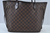Authentic Louis Vuitton Damier Neverfull MM Shoulder Tote Bag N51105 LV K9416