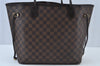 Authentic Louis Vuitton Damier Neverfull MM Shoulder Tote Bag N51105 LV K9416