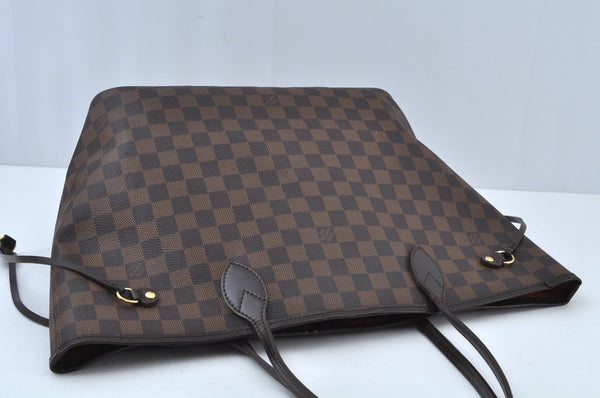 Authentic Louis Vuitton Damier Neverfull MM Shoulder Tote Bag N51105 LV K9416