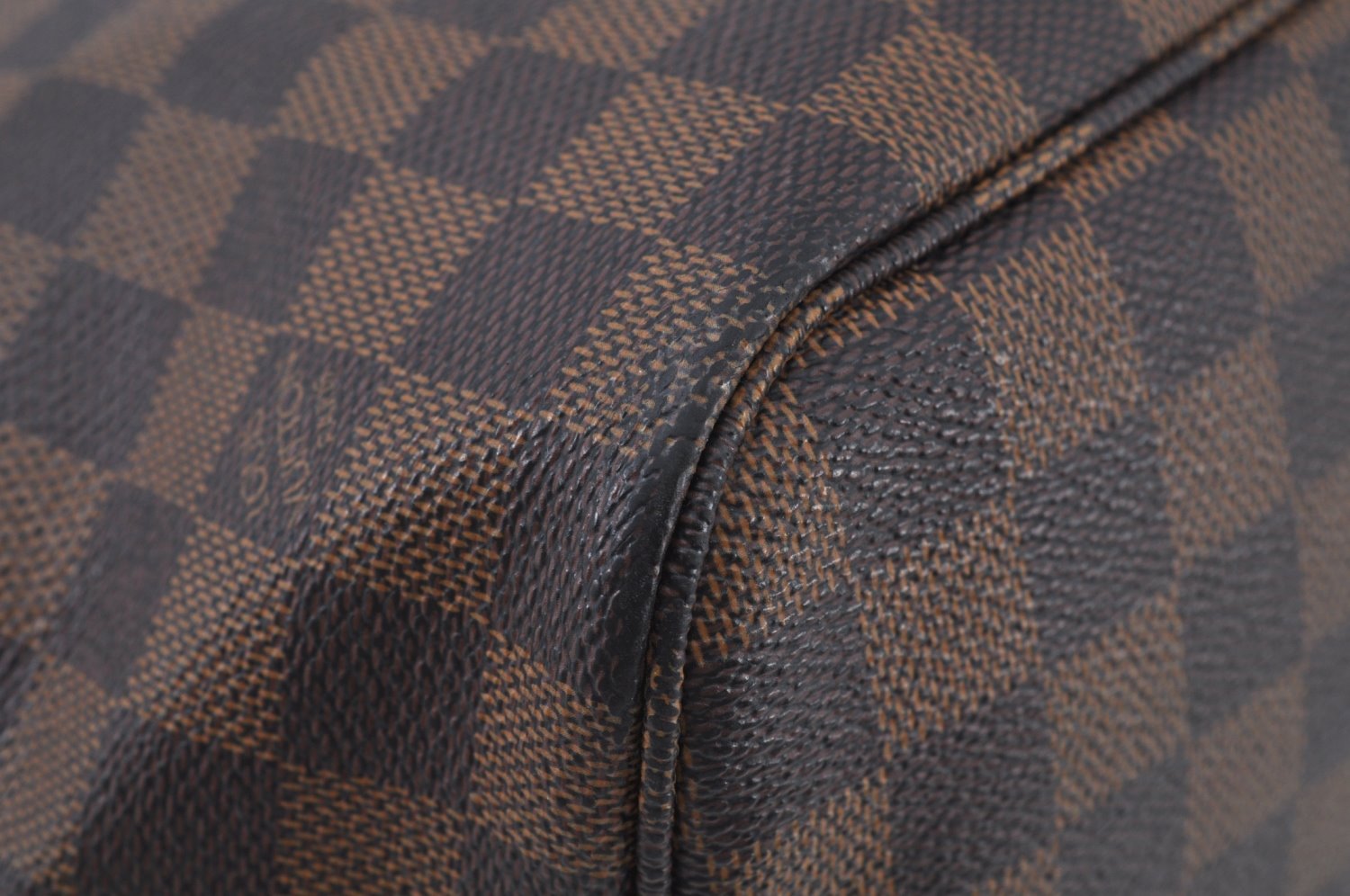 Authentic Louis Vuitton Damier Neverfull MM Shoulder Tote Bag N51105 LV K9416
