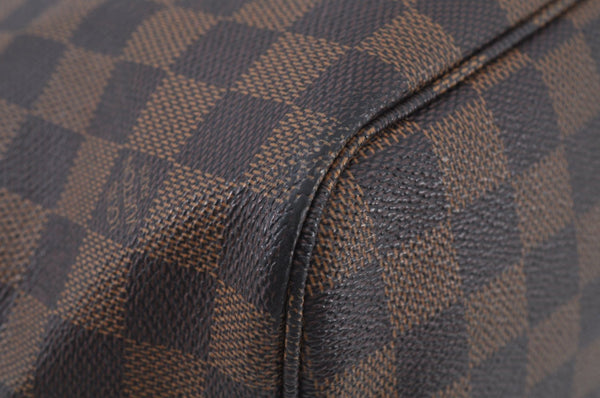 Authentic Louis Vuitton Damier Neverfull MM Shoulder Tote Bag N51105 LV K9416