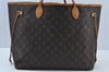 Authentic Louis Vuitton Monogram Neverfull GM Shoulder Tote Bag M40157 LV K9422