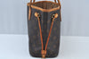 Authentic Louis Vuitton Monogram Neverfull PM Shoulder Tote Bag M40155 LV K9423