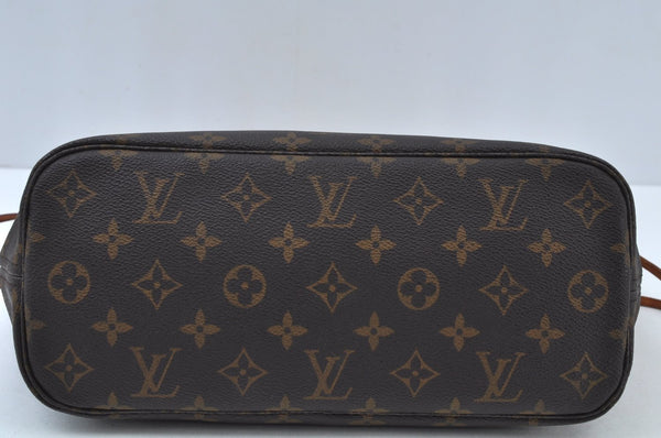 Authentic Louis Vuitton Monogram Neverfull PM Shoulder Tote Bag M40155 LV K9423