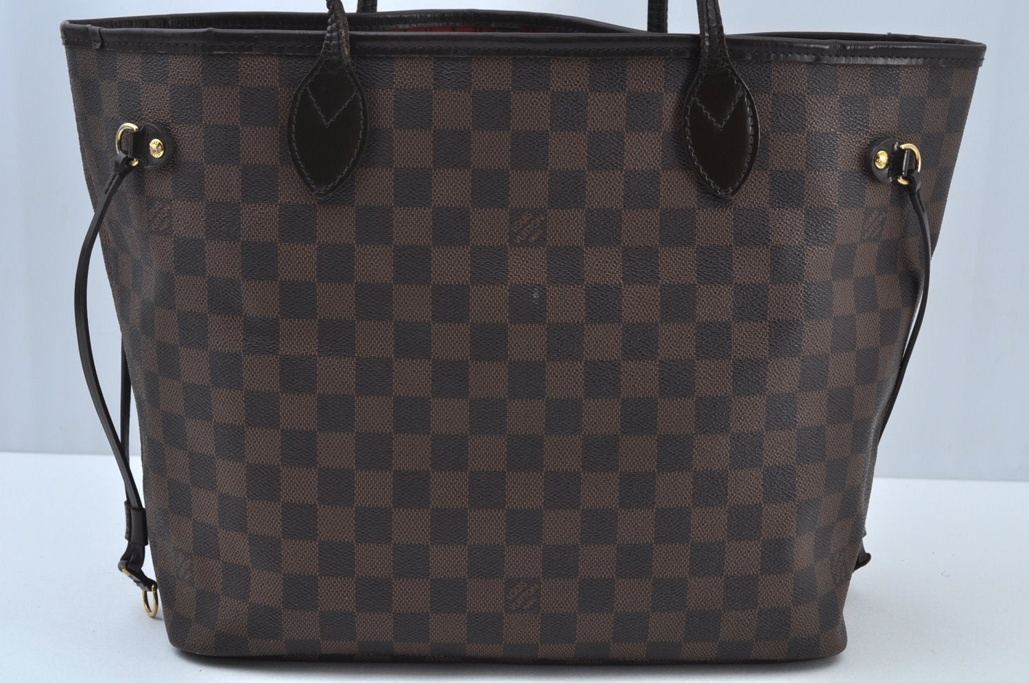 Authentic Louis Vuitton Damier Neverfull MM Shoulder Tote Bag N51105 LV K9467