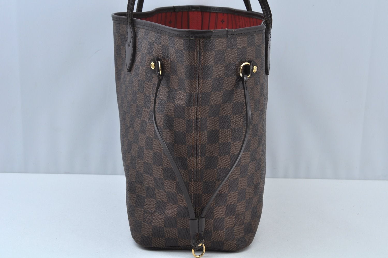 Authentic Louis Vuitton Damier Neverfull MM Shoulder Tote Bag N51105 LV K9467