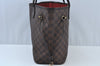 Authentic Louis Vuitton Damier Neverfull MM Shoulder Tote Bag N51105 LV K9467