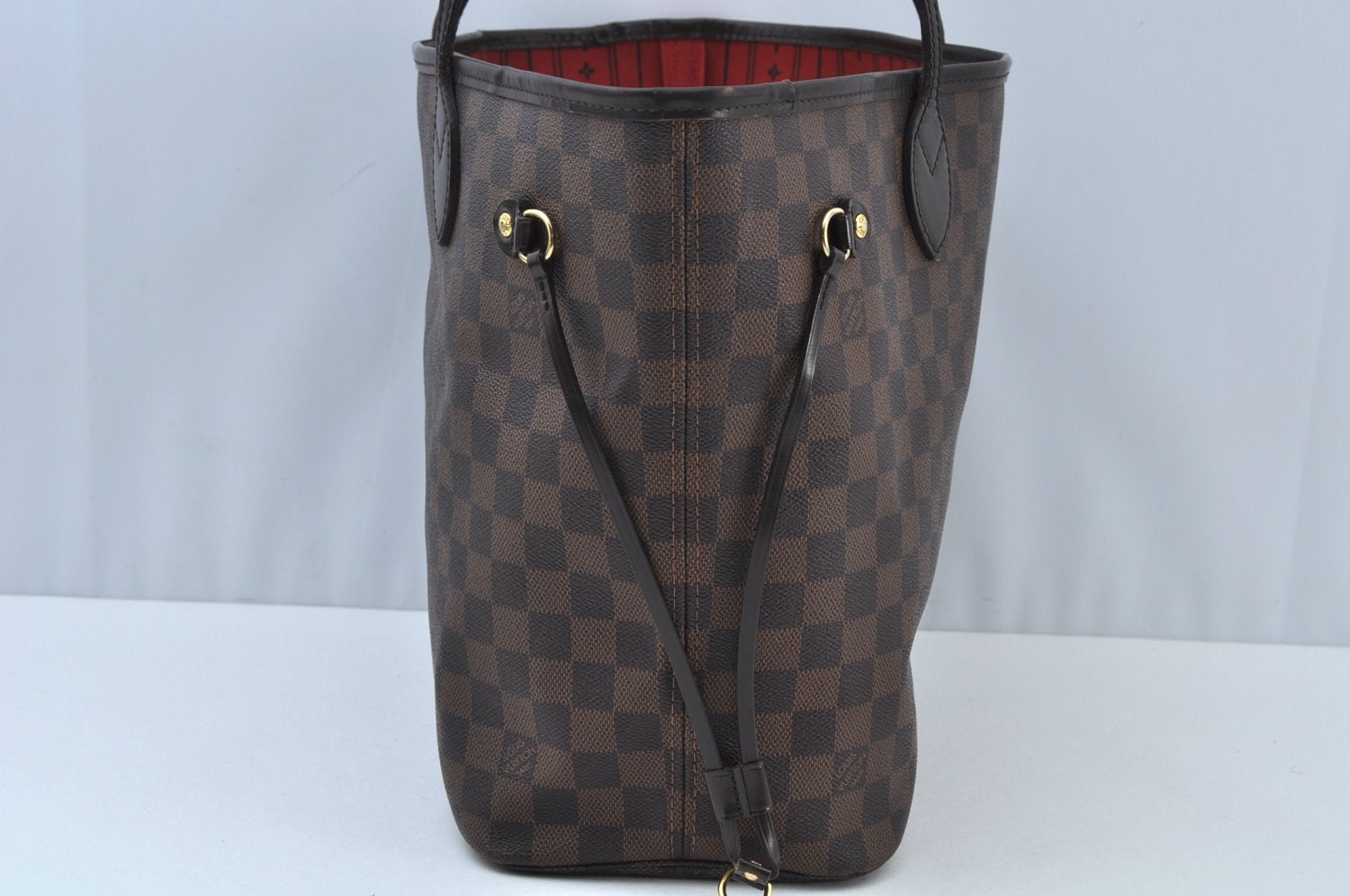 Authentic Louis Vuitton Damier Neverfull MM Shoulder Tote Bag N51105 LV K9467