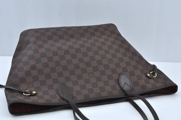 Authentic Louis Vuitton Damier Neverfull MM Shoulder Tote Bag N51105 LV K9467