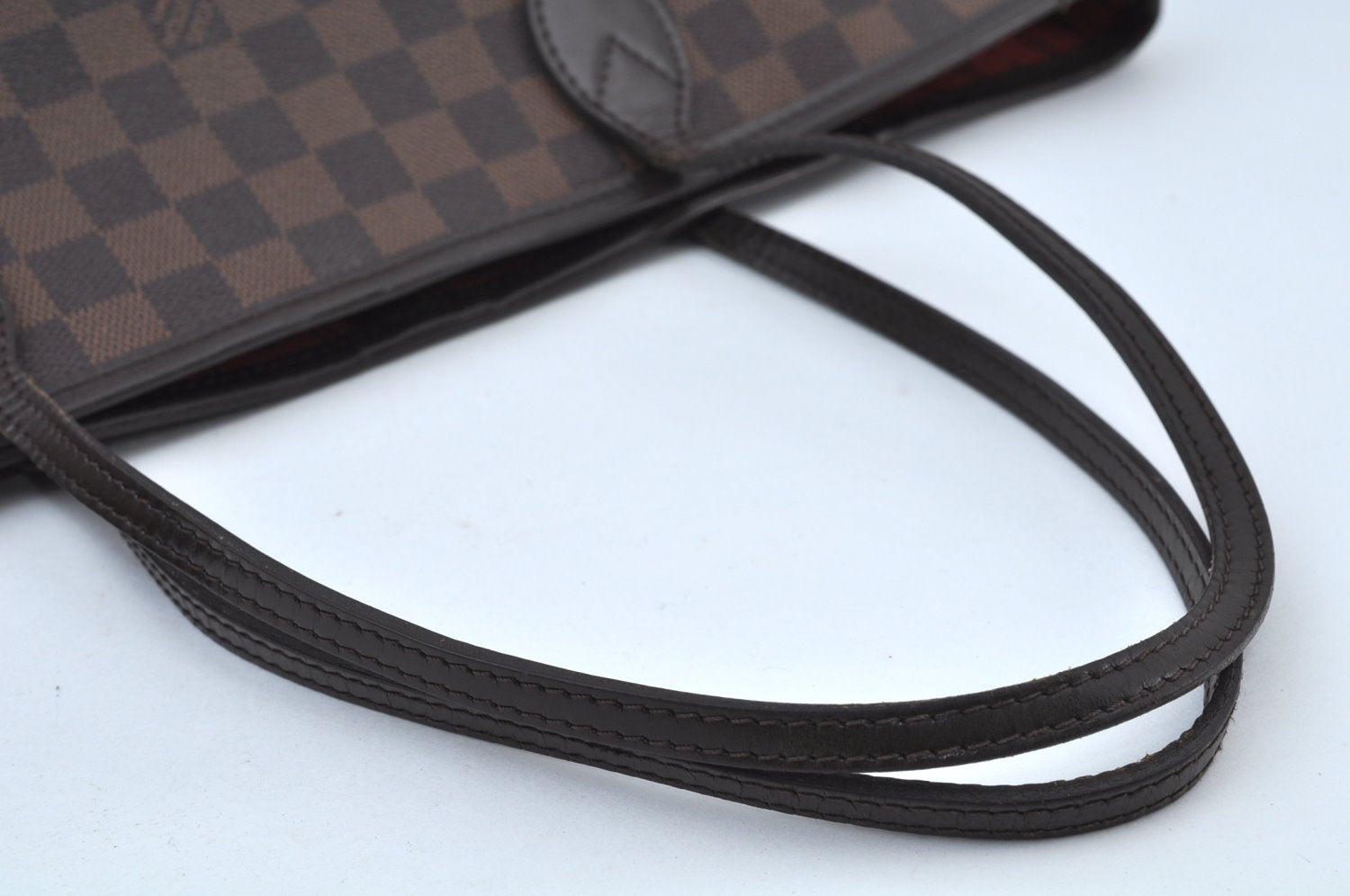 Authentic Louis Vuitton Damier Neverfull MM Shoulder Tote Bag N51105 LV K9467